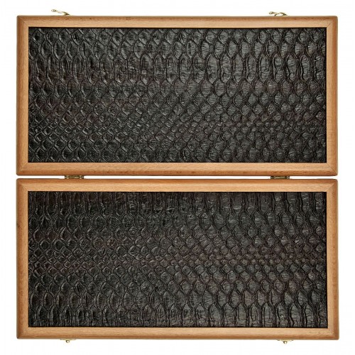 Нарды "Лидер" большие (60х30х6 см) дерево , вставка из экокожи